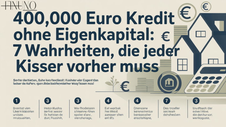 400.000 Euro Kredit ohne Eigenkapital: 7 Wahrheiten, Die Jeder Käufer Vorher Wissen Muss