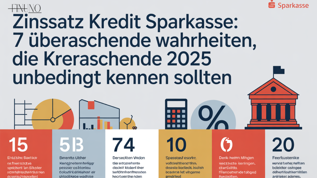 Zinssatz Kredit Sparkasse: 7 überraschende Wahrheiten, die Kreditnehmer 2025 unbedingt kennen sollten