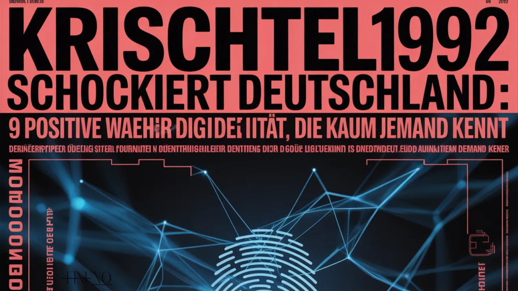 krischtel1992 Schockiert Deutschland: 9 positive Wahrheiten über digitale Identität, die kaum jemand kennt