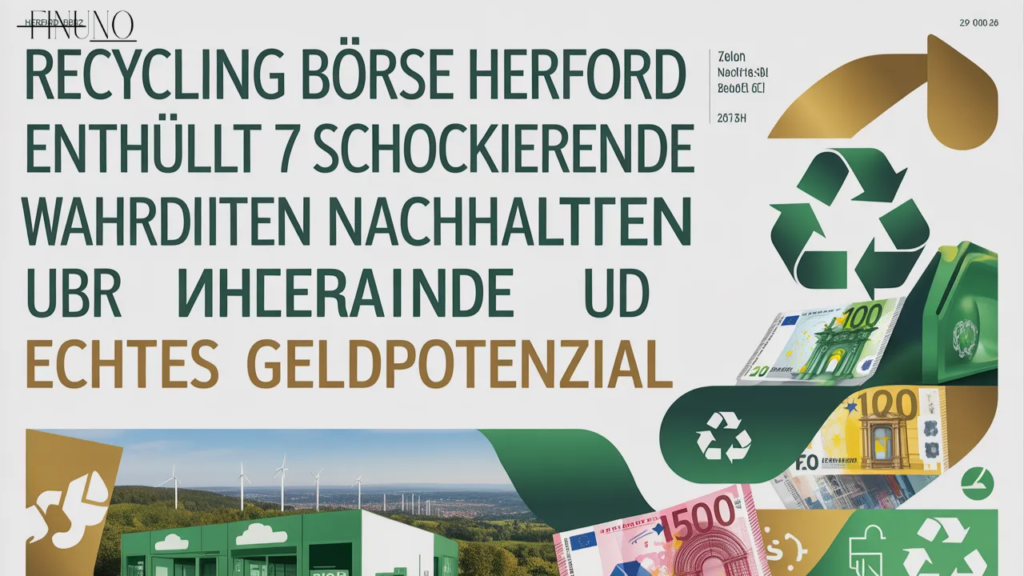 Recycling Börse Herford enthüllt 7 schockierende Wahrheiten über nachhaltigen Handel und echtes Geldpotenzial