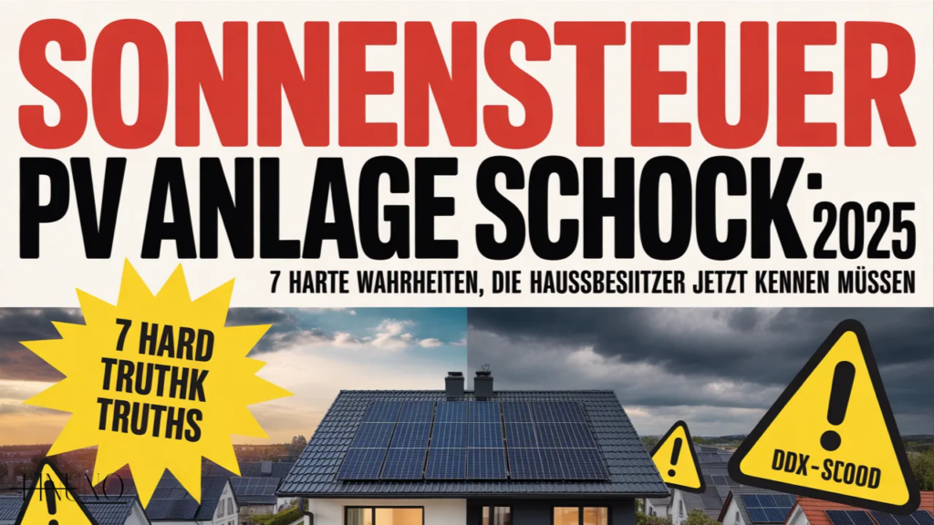Sonnensteuer PV Anlage Schock 2025: 7 harte Wahrheiten, die Hausbesitzer jetzt kennen müssen