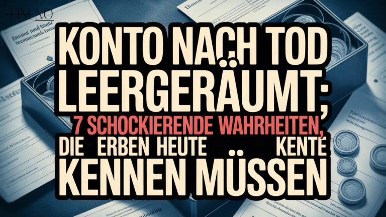 konto nach tod leergeräumt 7 schockierende Wahrheiten, die Erben heute kennen müssen